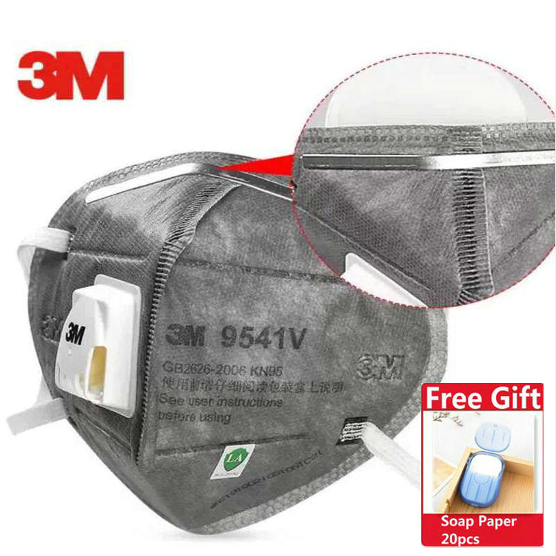 20pcs Niosh 3M FFP3 9541V Dust Mask Aura Respirator Protective Mask Anti-PM2.5 Filter Oily Non-oily Particulates Haze Weather
