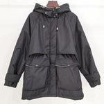 Winter Hooded Jacket Thick Warm Parkas Female Outerwear Large Natural Raccoon