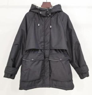 Winter Hooded Jacket Thick Warm Parkas Female Outerwear Large Natural Raccoon