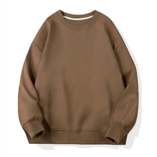 Aachoae Women Fleece Hoodies Sweatshirt 2020 Winter Solid 100% Cotton Hooded Sweatshirt Casual Loose Jumper Pullover Jacket