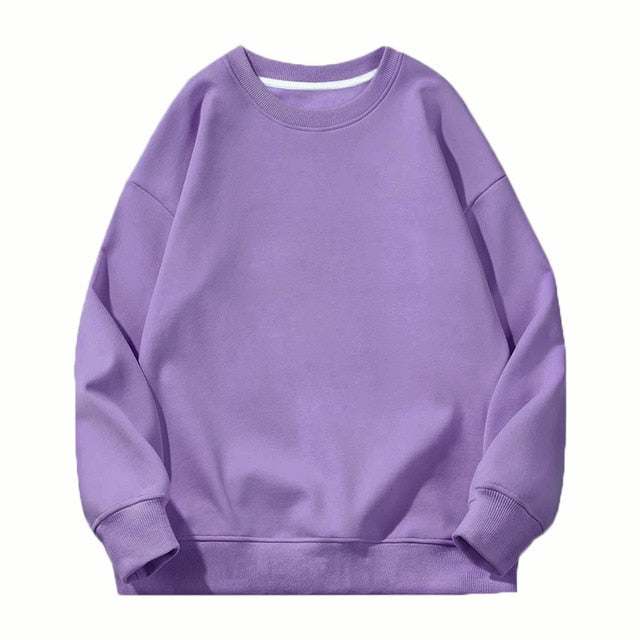 Aachoae Women Fleece Hoodies Sweatshirt 2020 Winter Solid 100% Cotton Hooded Sweatshirt Casual Loose Jumper Pullover Jacket
