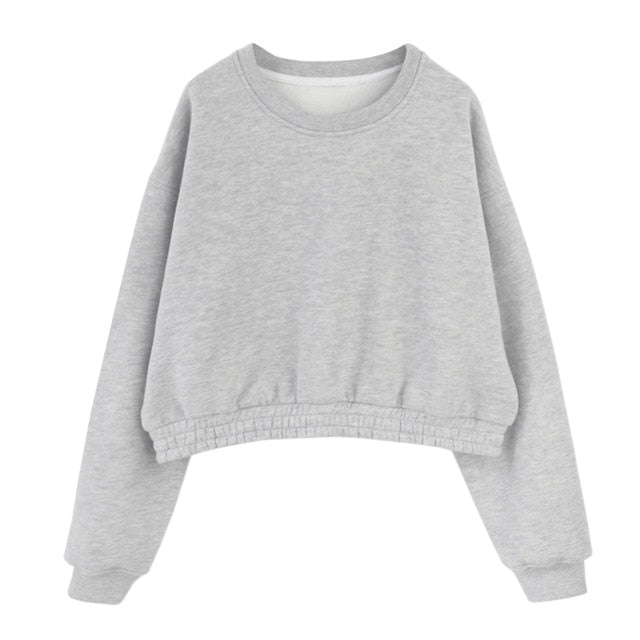 Aachoae Women Fleece Hoodies Sweatshirt 2020 Winter Solid 100% Cotton Hooded Sweatshirt Casual Loose Jumper Pullover Jacket