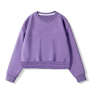 Aachoae Women Fleece Hoodies Sweatshirt 2020 Winter Solid 100% Cotton Hooded Sweatshirt Casual Loose Jumper Pullover Jacket