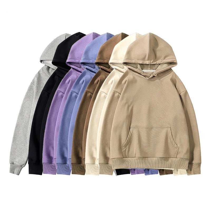 Aachoae Women Fleece Hoodies Sweatshirt 2020 Winter Solid 100% Cotton Hooded Sweatshirt Casual Loose Jumper Pullover Jacket