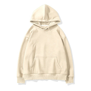 Aachoae Women Fleece Hoodies Sweatshirt 2020 Winter Solid 100% Cotton Hooded Sweatshirt Casual Loose Jumper Pullover Jacket