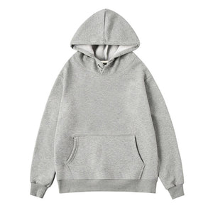 Aachoae Women Fleece Hoodies Sweatshirt 2020 Winter Solid 100% Cotton Hooded Sweatshirt Casual Loose Jumper Pullover Jacket