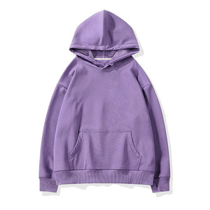 Aachoae Women Fleece Hoodies Sweatshirt 2020 Winter Solid 100% Cotton Hooded Sweatshirt Casual Loose Jumper Pullover Jacket