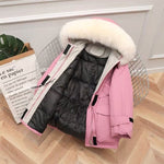 Winter Hooded Jacket Thick Warm Parkas Female Outerwear Large Natural Raccoon