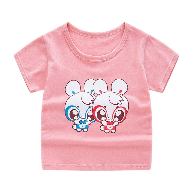 Short Sleeve T-shirt Cotton T-shirts Boy Kid Boys And Girls Tops Shirts Children's Tshirt