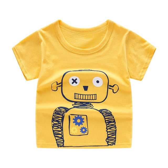 Short Sleeve T-shirt Cotton T-shirts Boy Kid Boys And Girls Tops Shirts Children's Tshirt