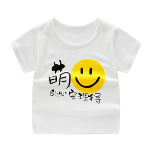 Short Sleeve T-shirt Cotton T-shirts Boy Kid Boys And Girls Tops Shirts Children's Tshirt