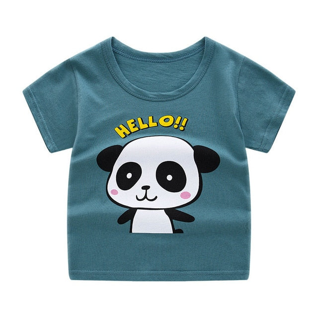 Short Sleeve T-shirt Cotton T-shirts Boy Kid Boys And Girls Tops Shirts Children's Tshirt