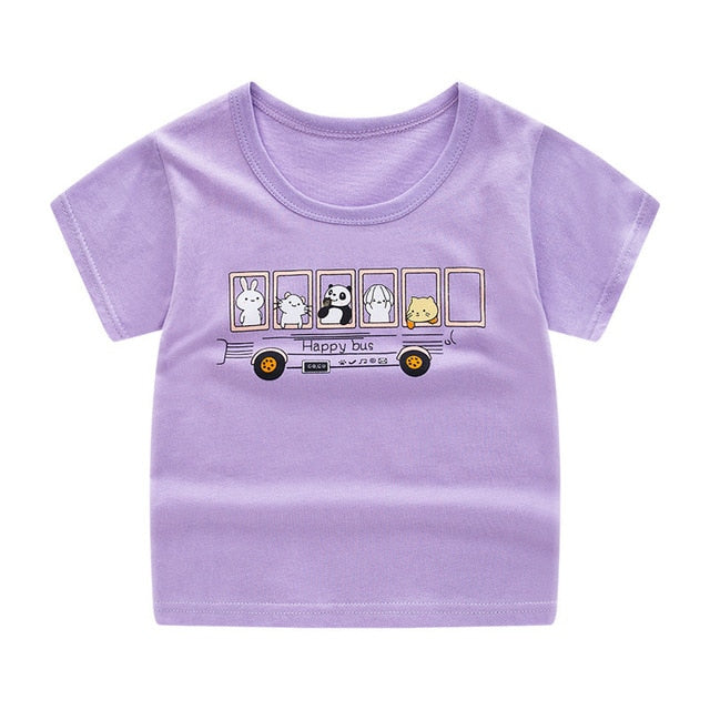 Short Sleeve T-shirt Cotton T-shirts Boy Kid Boys And Girls Tops Shirts Children's Tshirt