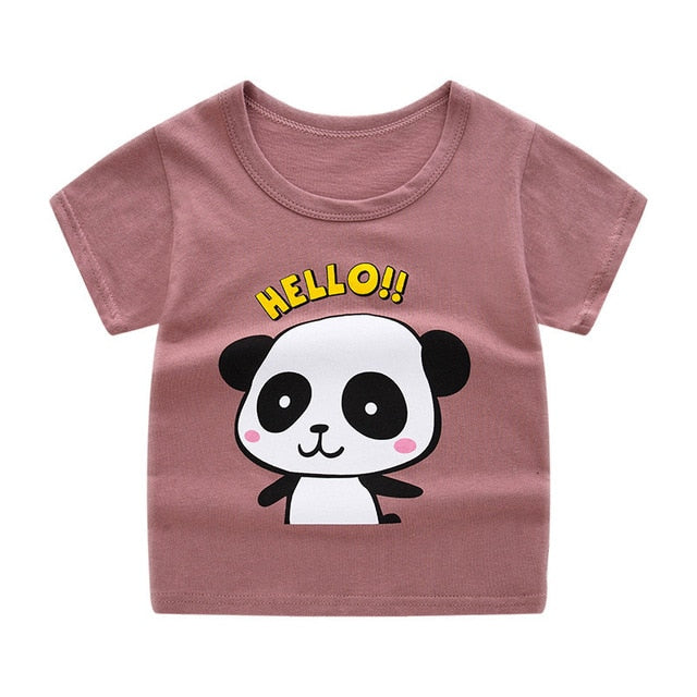 Short Sleeve T-shirt Cotton T-shirts Boy Kid Boys And Girls Tops Shirts Children's Tshirt