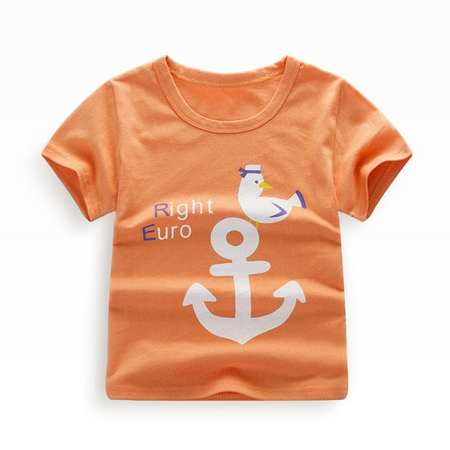 Short Sleeve T-shirt Cotton T-shirts Boy Kid Boys And Girls Tops Shirts Children's Tshirt